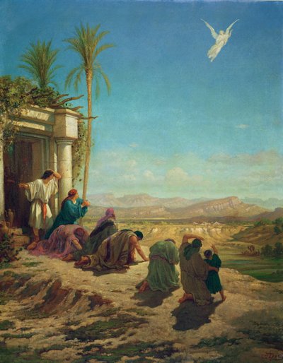 The Angel of Tobias, c.1865 by Gustave Dore